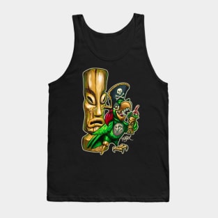 Party Pirate Parrot Tank Top